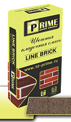 Цветная кладочная смесь Prime "Line Brick", Светло-коричневая 25 кг